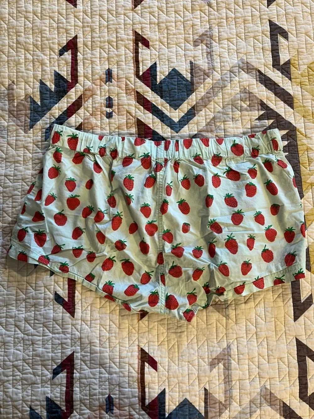 J. Crew Cotton Pajama Shorts - Strawberry Print